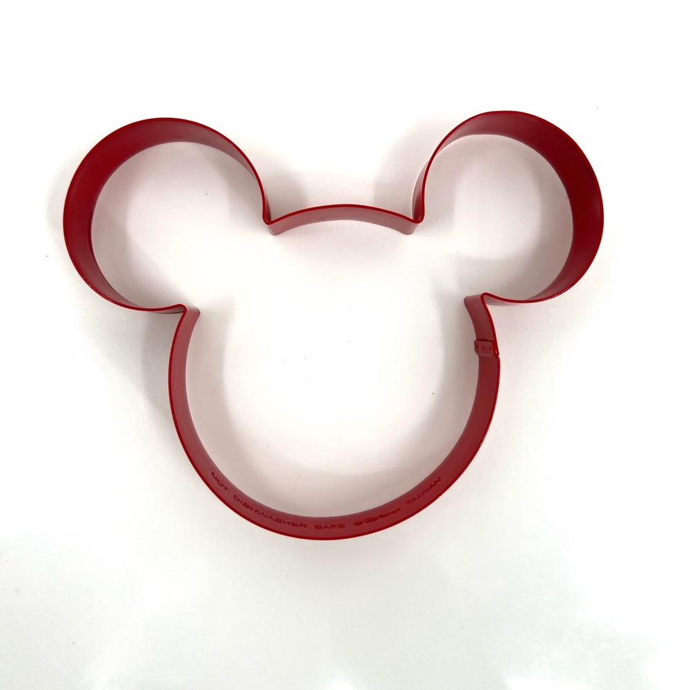 Red Disney Mickey Mouse Christmas Cookie Cutter & Disney Character Bag